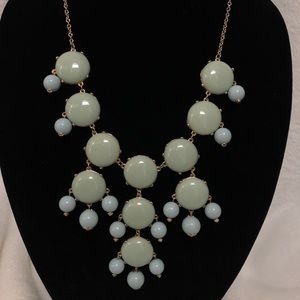 Sea foam green(?)/light blue bubble necklace